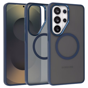 Liavec Soft Case Metal Frame Samsung Galaxy S26 Ultra Sininen