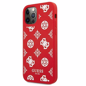 Guess GUHCP12LLSPEWRE iPhone 12 Pro Max 6.7" punainen/punainen kova kotelo Peony-mallisto