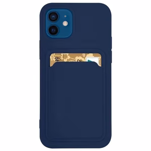 Korttikotelo Silikoni kansi lompakko korttipaikka asiakirjoja Xiaomi Redmi Note 11 Pro + 5G / 11 Pro (Kiina) Navy Blue