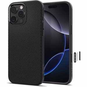 Spigen Liquid Air T MagSafe Suojakuori iPhone 16 Pro Max:lle - matta musta