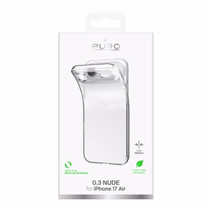 Puro 0.3 Nude Ultra-ohut TPU suojakuori iPhone 17 Air:lle - läpinäkyvä