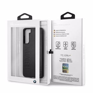 BMW Signature Logo Imprint Case Samsung Galaxy S21+ - musta