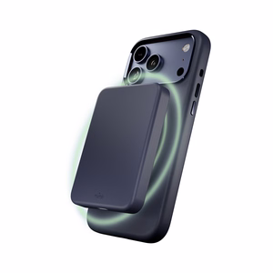 Pure Icon Mag Pro nestesilikoninen suojakuori iPhone 17 Pro Max, MagSafe-yhteensopiva, kamerasuojalla ja alumiinipainikkeilla - tummansininen
