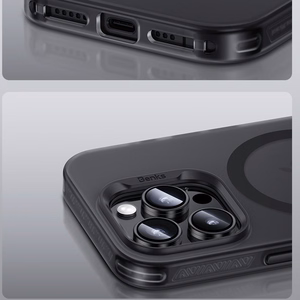 Benks Magnetic Lucid Armor Case -suojakuori (B066) Iphone 16 Pro Maxille, musta (kameran ohjauspainike)