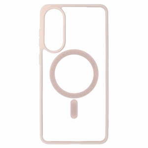 Acrylic Color MagSafe Suojakuori Samsung Galaxy S25 Edge:lle vaaleanpunainen