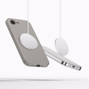 Tech-Protect Silicone MagSafe suojakuori iPhone 16e / 17e:lle harmaa