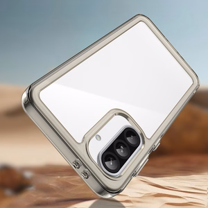 Outer Space Suojakuori Samsung Galaxy A56:lle joustava kehys - puoliläpinäkyvä, musta