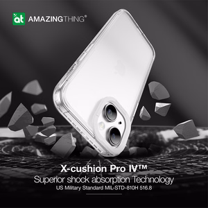 Amazing Thing Titan Pro Suojakuori 10FT IP156.7TPCL iPhone 15 Plus:lle läpinäkyvä