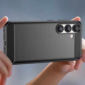 Carbon Suojakuori Samsung Galaxy S25 Edge:lle - musta