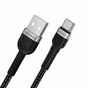 Wozinsky WNBAC1 USB-A / USB-C 2.4A kaapeli 1 m - musta