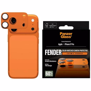 PanzerGlass Fender Kamerasuoja Karkaistu lasi iPhone 17 Pro - oranssi