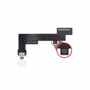 Lataausportti yhteensopiva iPad 10.9'' (2022) Flex / musta / OEM (LTE ver.)