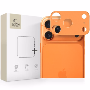 Tech-Protect Camalloy Fit+ kamerasuoja iPhone 17 Pro:lle - Oranssi