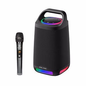 Blavec Portable Bluetooth-kaiutin TWS WS-01 Karaoke 160W mikrofonilla - musta (vahingoittunut pakkaus)