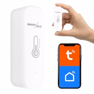 GreenBlue GB737 – Wi-Fi-lämpötila- ja kosteusanturi sisäkäyttöön, 3,0 V, 2× LR03