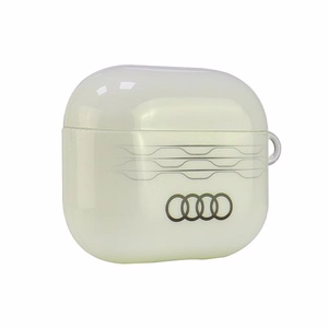 Audi IML Geometric Pattern AirPods 3 Suojakuori - valkoinen