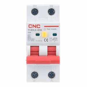 Residual Current Breaker with Over-Current, 2P, 20A, class C, 30mA, 6kA