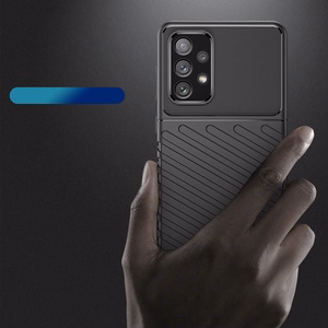 Thunder Case joustava panssaroitu suojus Samsung Galaxy A73 musta
