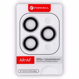 Tempered Glass Camera Lens for iPhone 14 PRO / 14 PRO MAX Forcell Premium silver