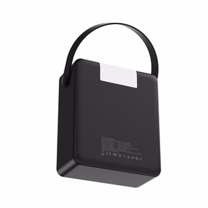 Wozinsky W8-B 100000mAh 30W varavirtalähde, 2xUSB-A, 2xUSB-C, taskulampulla, musta