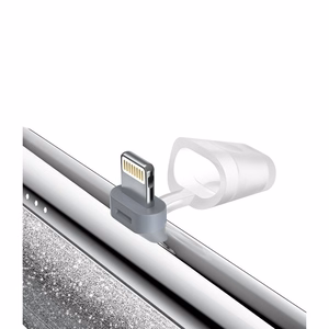 Ulkoinen akku Veger PlugOn (W0573) PD QC3.0 2,4A 12W 5000 mAh sisäänrakennetulla USB C -liittimellä hopeinen