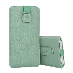 WONDER Deko Pouch Suojakuori (Koko M) iPhone 5:lle/Nokia 215 4G/225/5310 2020 vihreä