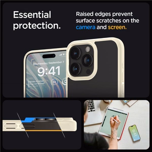 Spigen Crystal Hybrid Case for iPhone 15 Pro Max - Clear Beige