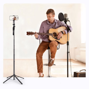 Selfiekeppi Orico SPN185 1/4 tuuman jalusta puhelinkameralle 360 asteen käännöllä Bluetooth 5.2 - musta