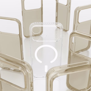 AmazingThing Titan Pro Lens suojakuori mallille iPhone 18 Pro Max, kameransuojuksella ja hihnakiinnikkeellä, MagSafe-yhteensopiva – väri: läpinäkyvä