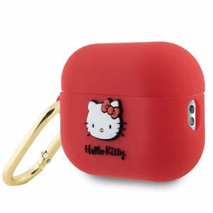 Hello Kitty Silicone 3D Kitty Head suojakuori AirPods Pro 2 (2022/2023):lle - fuksia