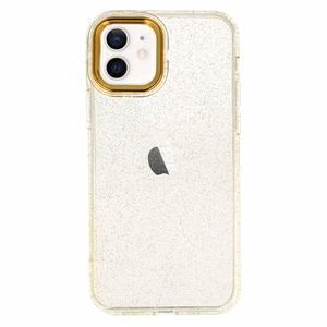 Tel Protect Gold Glitter Suojakuori iPhone 12/12 Pro:lle kultainen