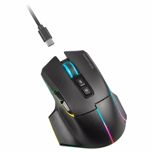Mars Gaming MMWVECTOR optinen oikeakätinen hiiri, langaton RF, Bluetooth ja USB Type-A, 12000 DPI
