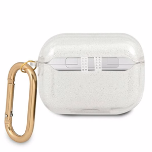 Guess GUAPUCG4GT AirPods Pro -kuori Läpinäkyvä glitter-mallisto
