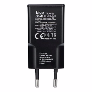 Charger Blue Star (TFK-SC-25WAC) (1xUSB; 1xUSB-C) 3A (25W) black