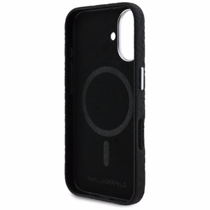 Karl Lagerfeld FW Stamped Karl MagSafe Suojakuori iPhone 16 - musta