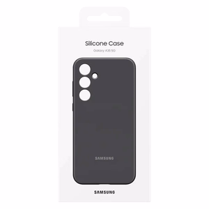 Samsung silikoninen suojakuori EF-PA356TBEGWW Samsung Galaxy A35:lle - musta