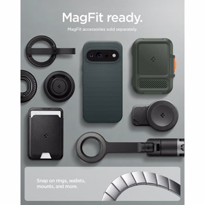 Spigen Liquid Air (Mag Fit) -suojakuori Google Pixel 11 Prolle, vihreä (Abyss Green)