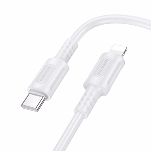 USB-kaapeli Borofone BX111 USB-C - Lightning 1.0m valkoinen