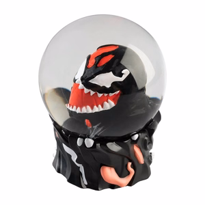 Spider-Man & Venom -lasinen lumisadepallo lahjapakkauksessa
