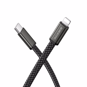 Borofone kaapeli BX124 Peace - Type C - Lighting - PD 30W 1 metri musta