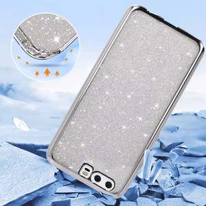 Elektro Glitter Suojakuori Huawei P10:lle - hopeinen