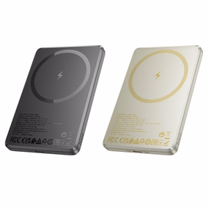 Varavirtalähde MagSafe-yhteensopiva Hoco 5000 mAh QC PD 2A 20W Q26 metallinen harmaa