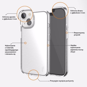 Ugly Rubber Vogue -kuori iPhone 6G / 7G / 8G / SE 2 / SE 3 läpinäkyvä