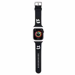 Karl Lagerfeld 3D Rubber Karl&Choupette Heads strap for Apple Watch 42/44/45/49mm - black