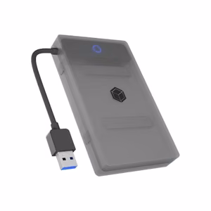 Raidsonic Icy Box sovitin 1x HDD/SSD-levylle suojakotelolla IB-AC603b-U3 SATA III USB 3.0 Type-A 2.5"