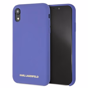 Karl Lagerfeld Silikoninen iPhone Xr Suojakuori - Violetti