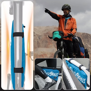 Rockbros G008 Flash Journey kolmion muotoinen polkupyörän rungon laukku XL 1.9 l - sininen