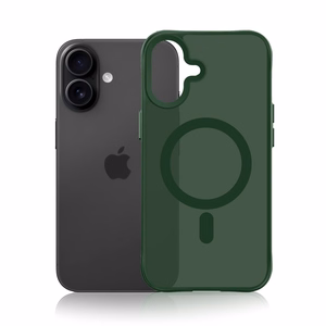3mk Smoke MagCase for iPhone 16 - Green-Translucent