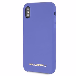 Karl Lagerfeld silikoni iPhone X/Xs kotelo - violetti
