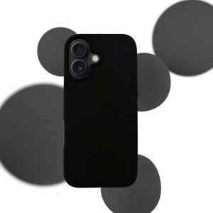 3mk Silikoninen Suojakuori iPhone 16 Plus:lle - Musta
